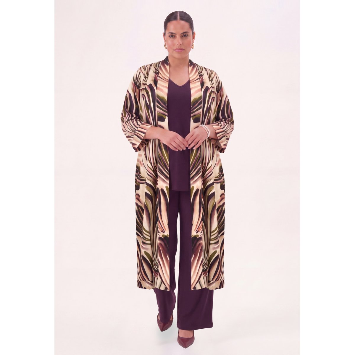 Cardigan avec manches longues multi, YOEK