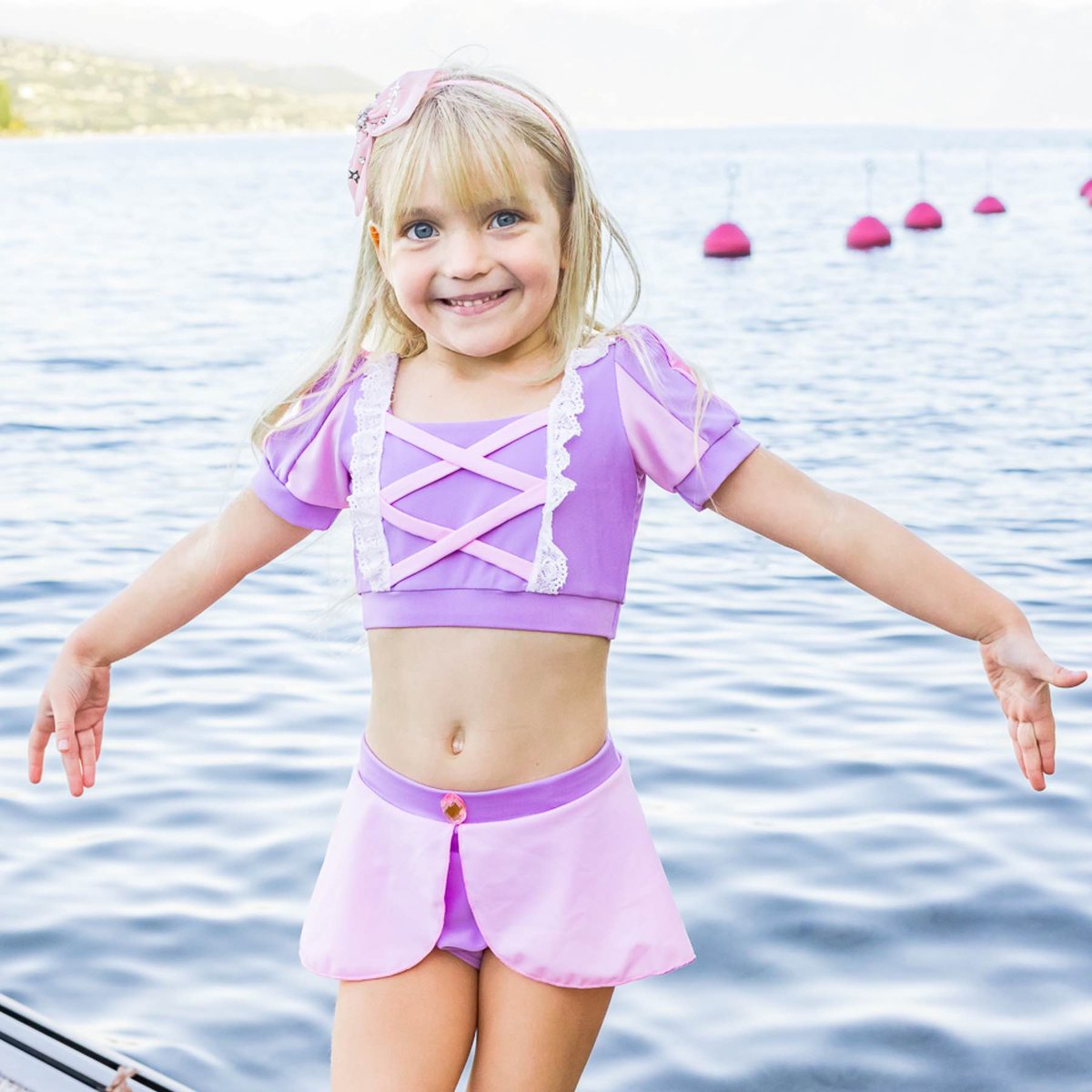 Maillot de bain 2 pièces princesse violet, GREAT PRETENDERS
