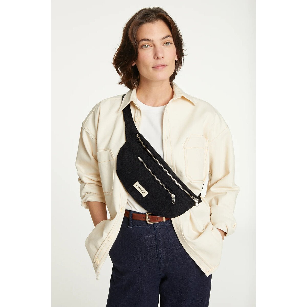 Sac banane zippé ORSEL noir, RIVEDROITE