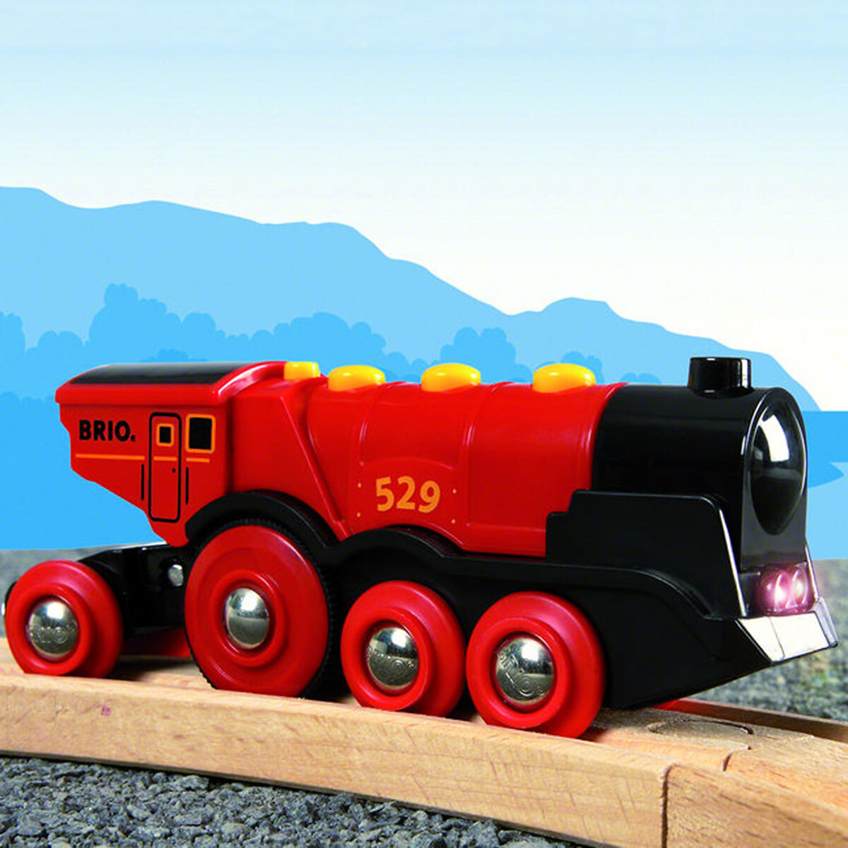 Locomotive puissante à piles rouge, BRIO