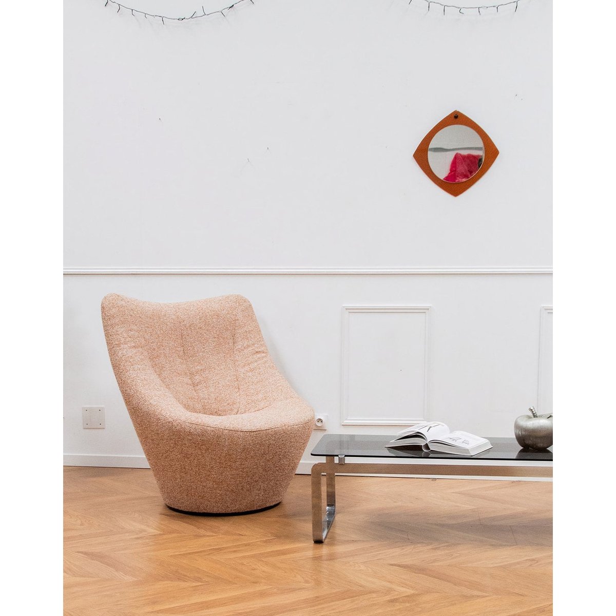 Fauteuil Anda Pierre Paulin Jakob N°470 - Bon état orange clair, DEBONGOUT
