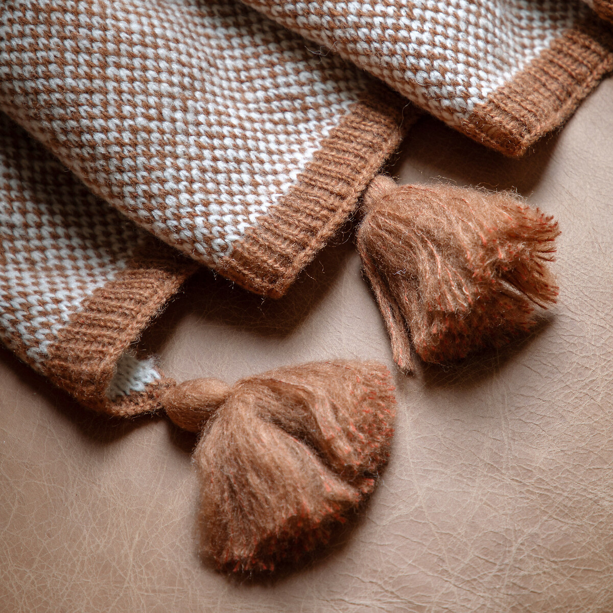 Border Tassel Throw rust, ÉDITÉ