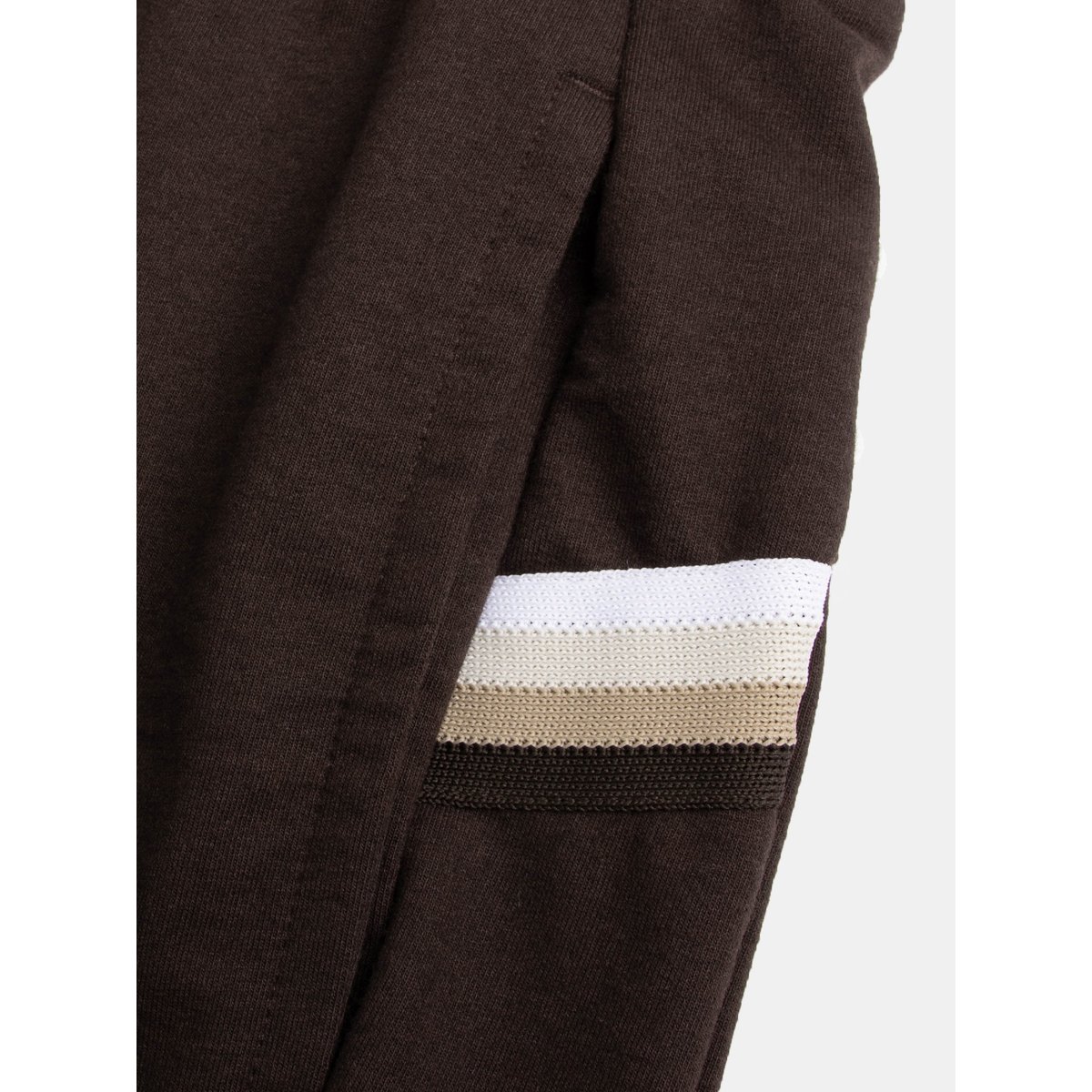 Short en molleton léger avec bandes rayées côtés Heritage molé, LE COQ SPORTIF