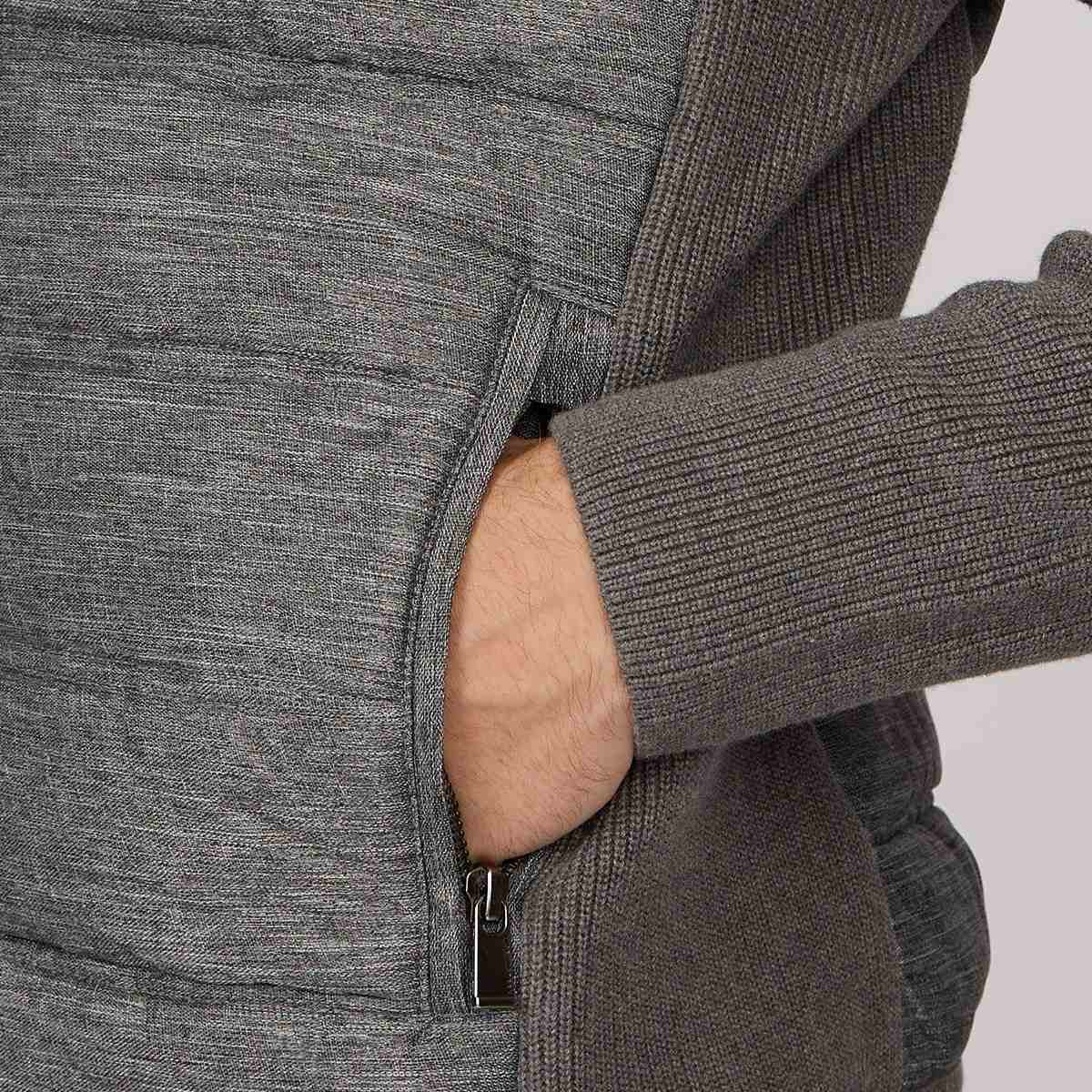 Cardigan Connor gris, MISE AU GREEN