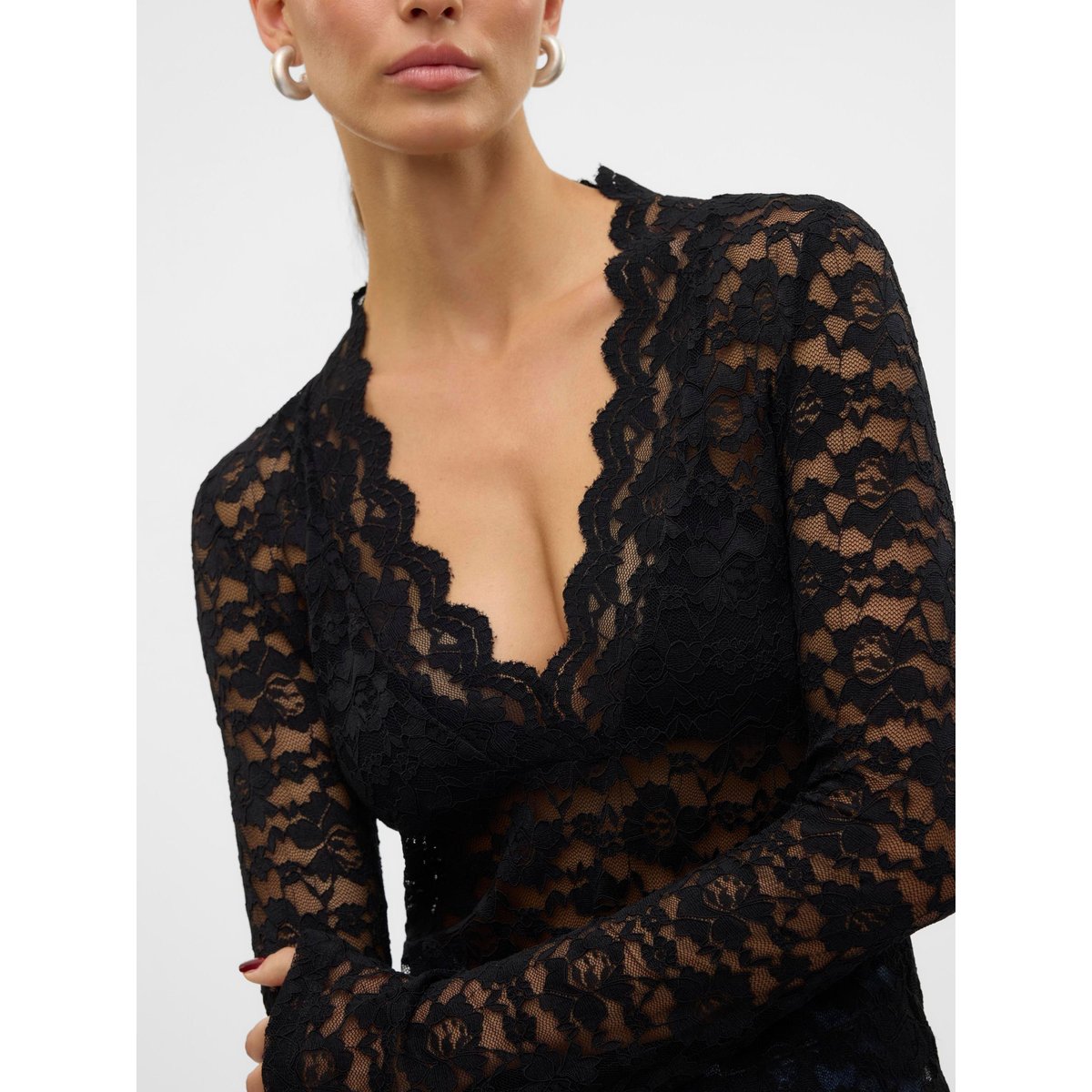 Top noire - black, VERO MODA