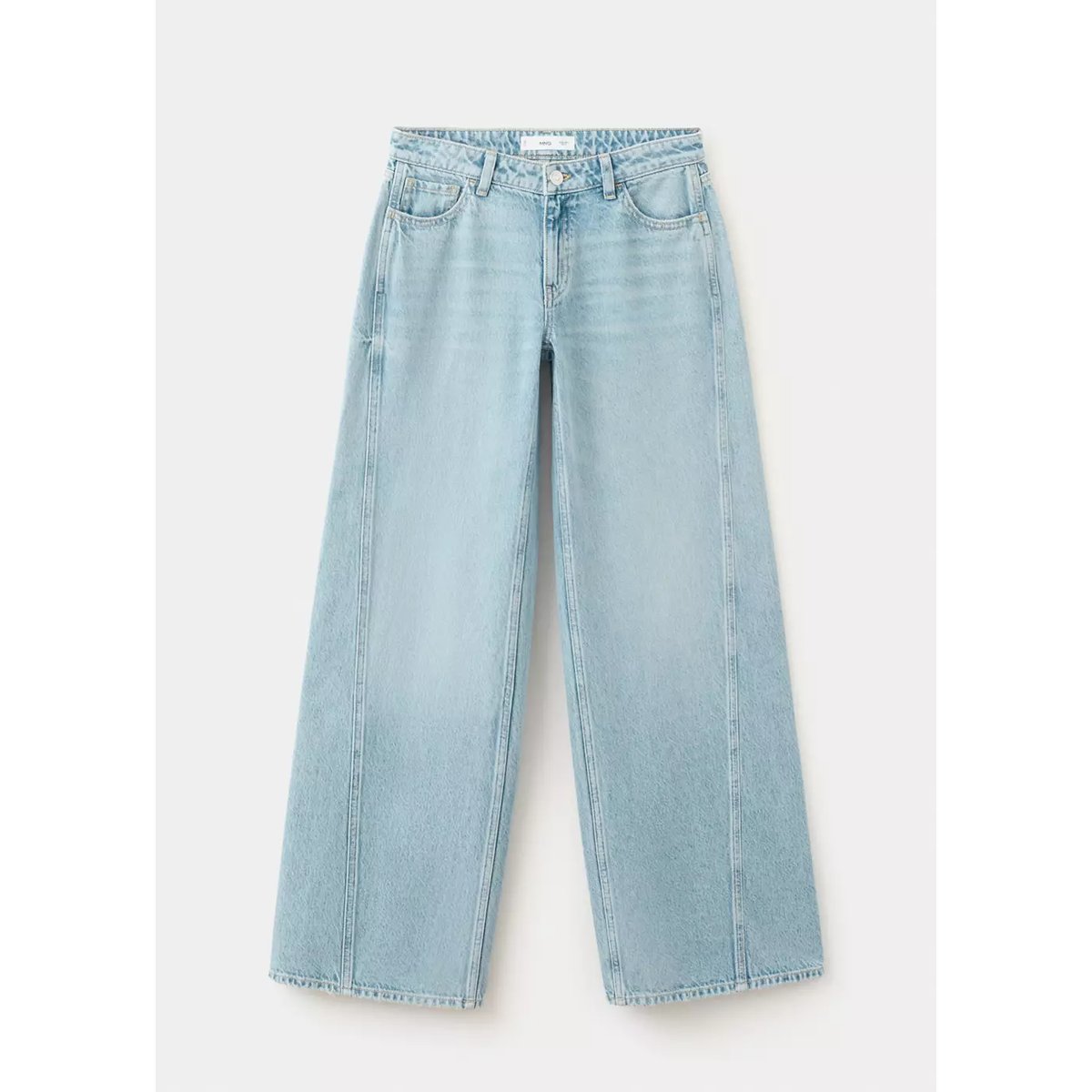 Jean wide leg couture bleu moyen vintage, MANGO TEEN