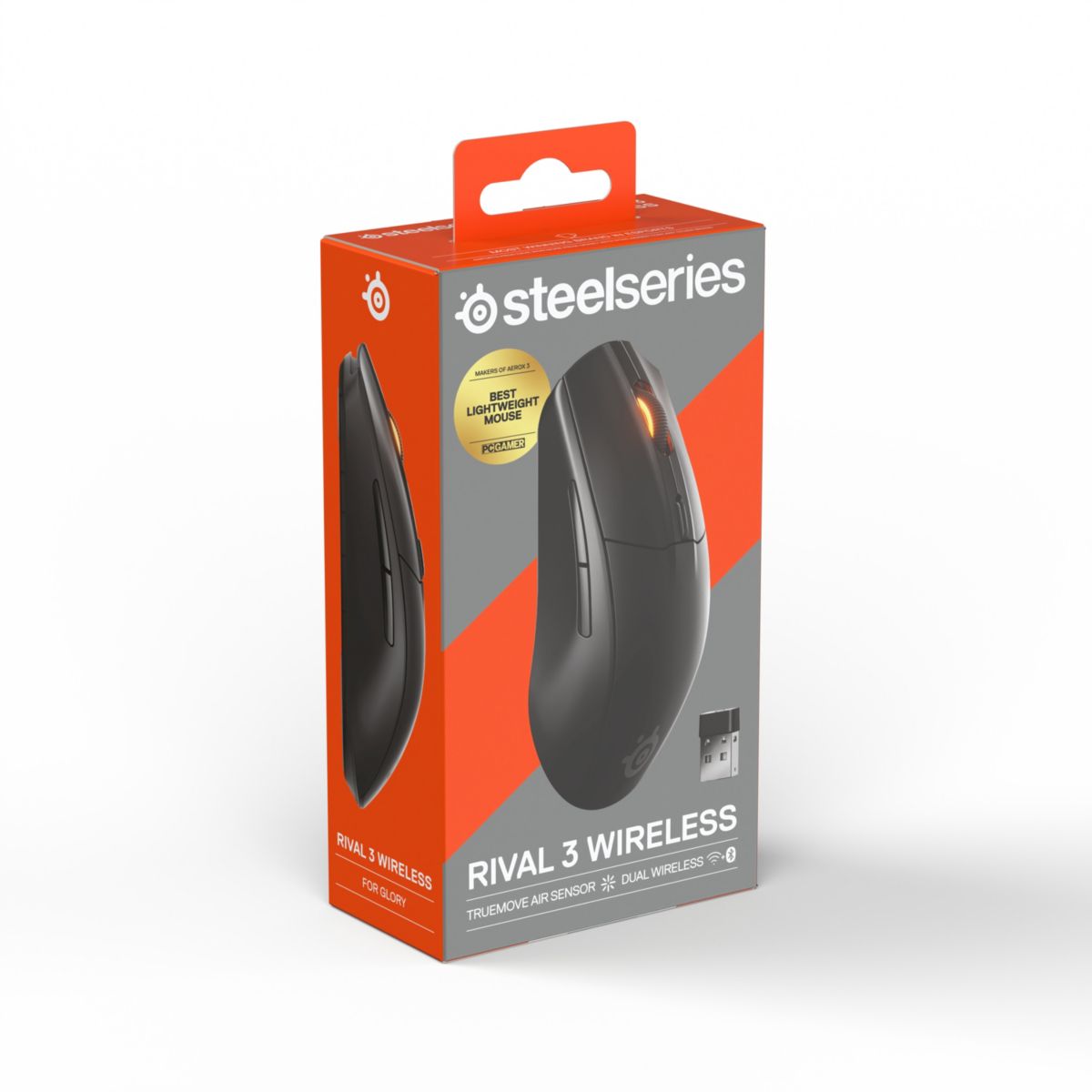 Souris Gamer Sans Fil Rival 3 WL Gen 2 Noir couleur unique, STEELSERIES
