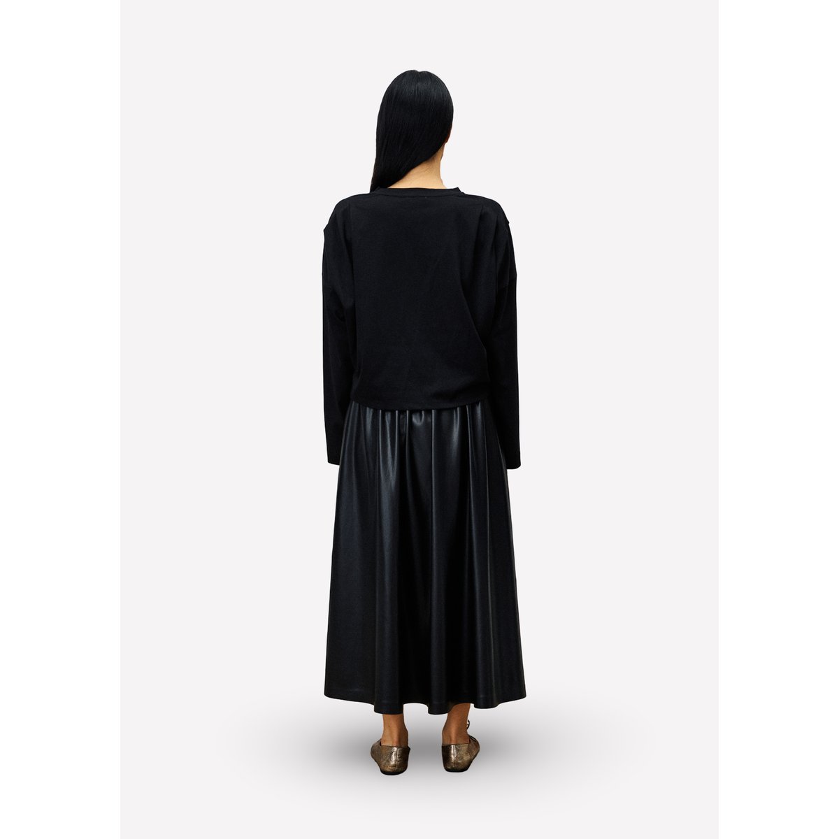Top en coton CEYLAN noir, FRNCH
