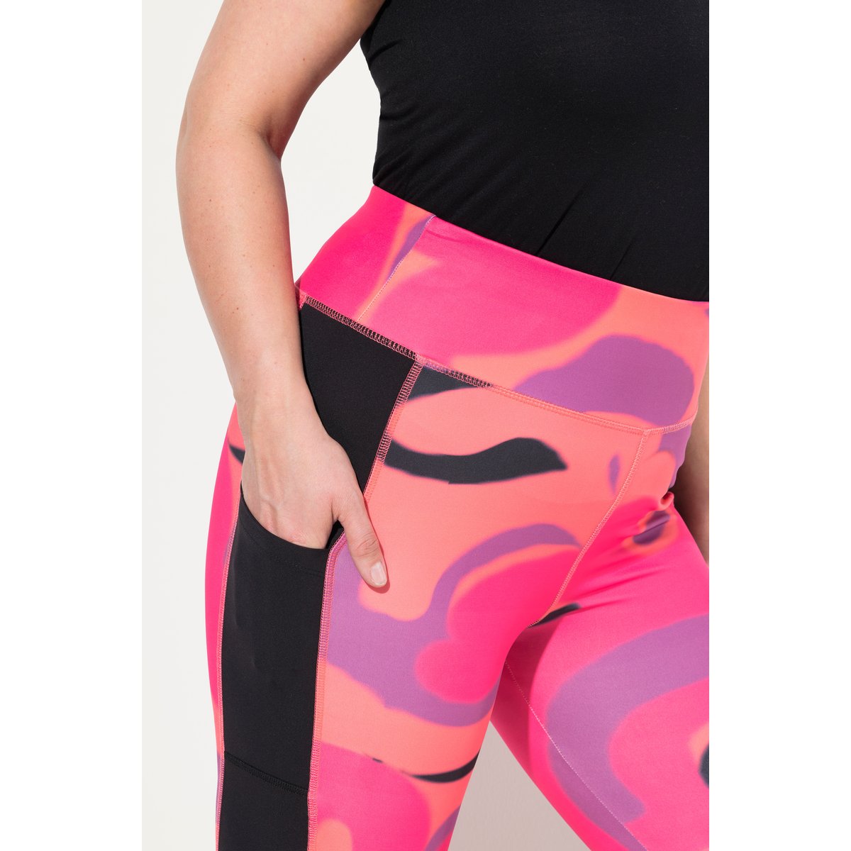 Legging de sport à taille haute rose vif baies, ULLA POPKEN
