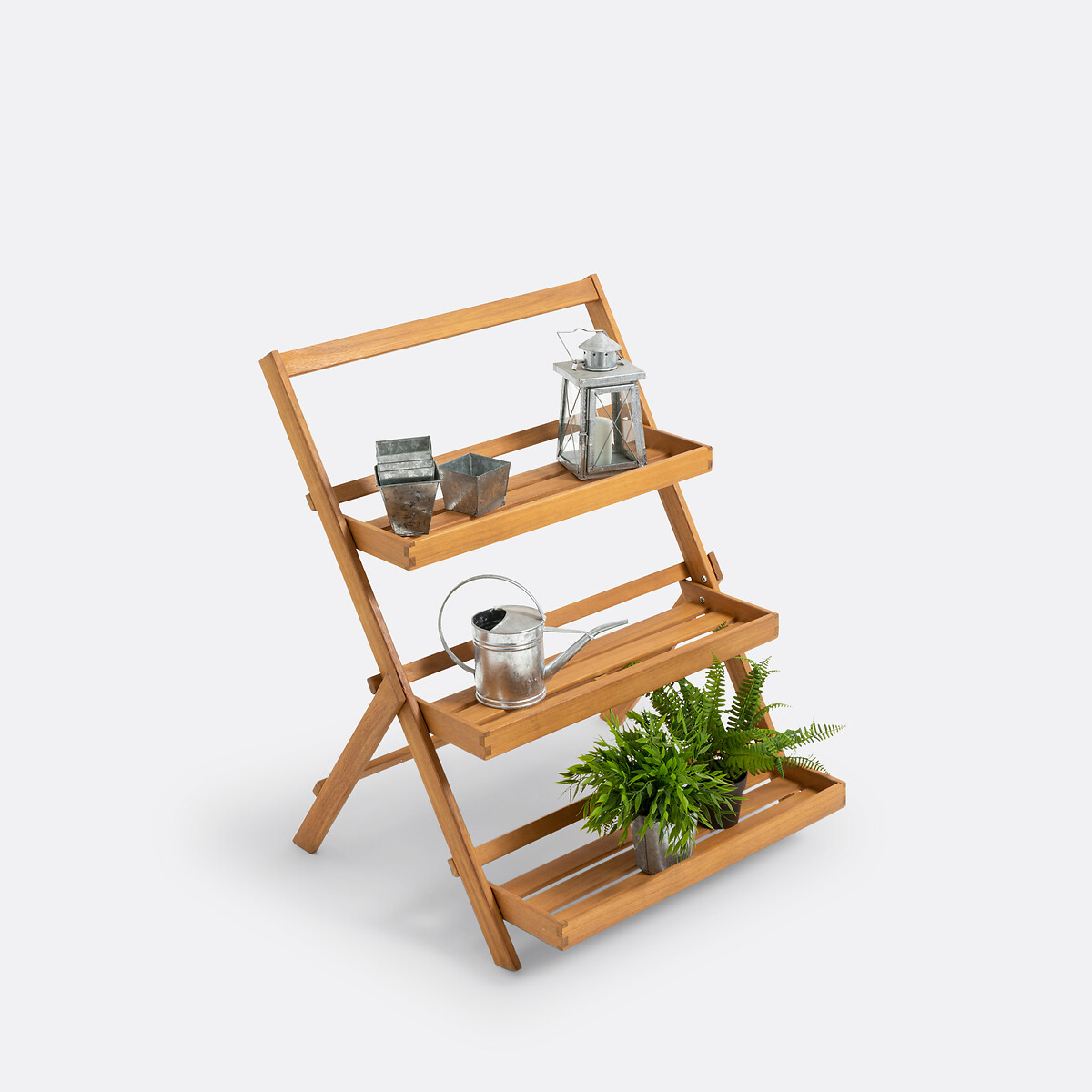 Etagère pliante, en acacia, WASSIF acacia, LA REDOUTE INTERIEURS