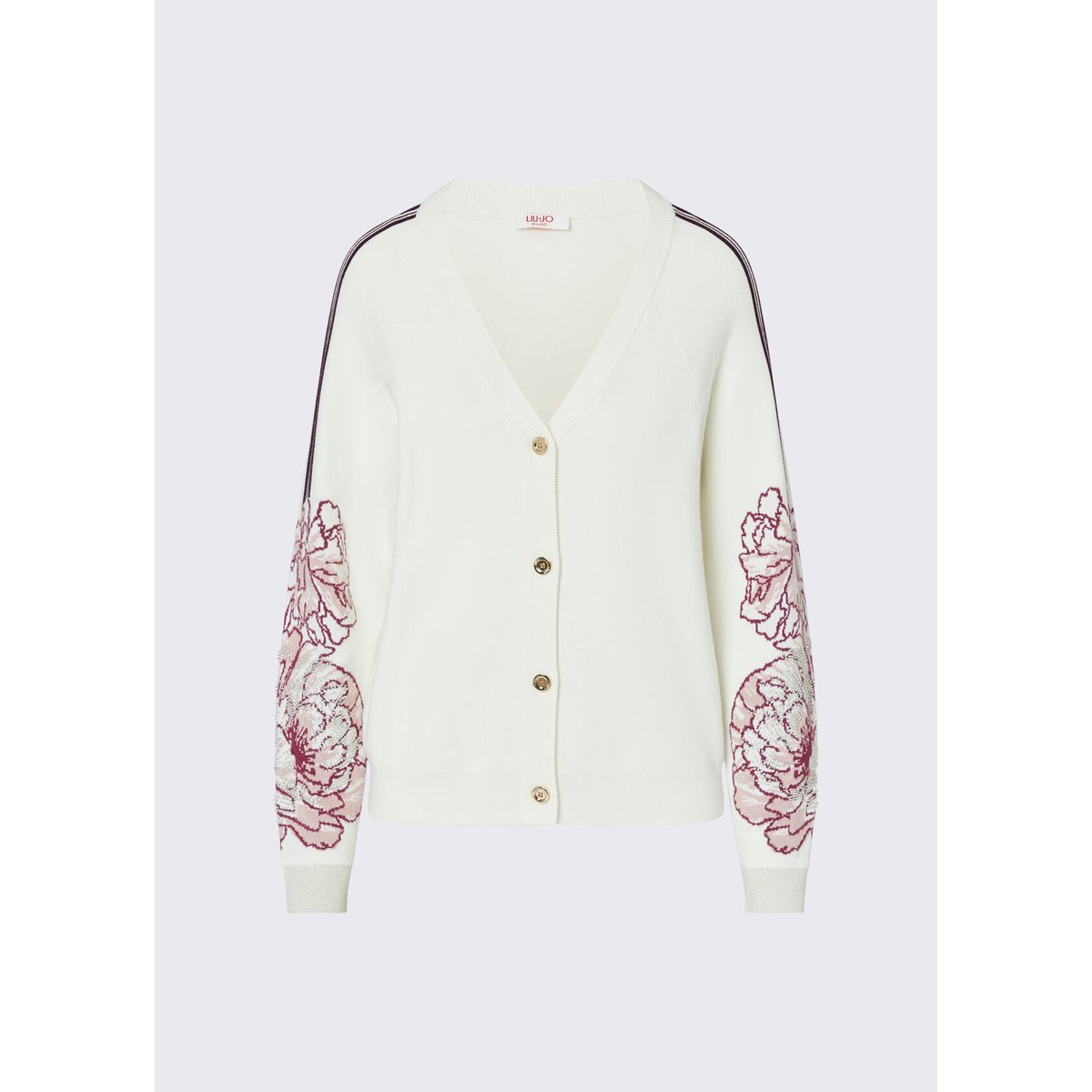Cardigan jacquard blanc, LIU JO