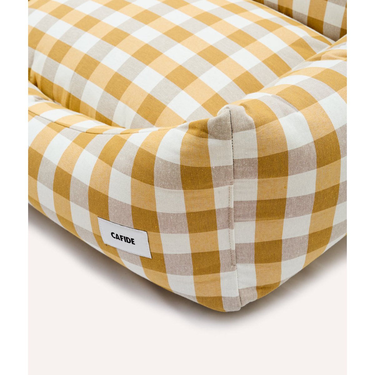 Panier pour chien vichy, SNOZY moutarde, CAFIDE