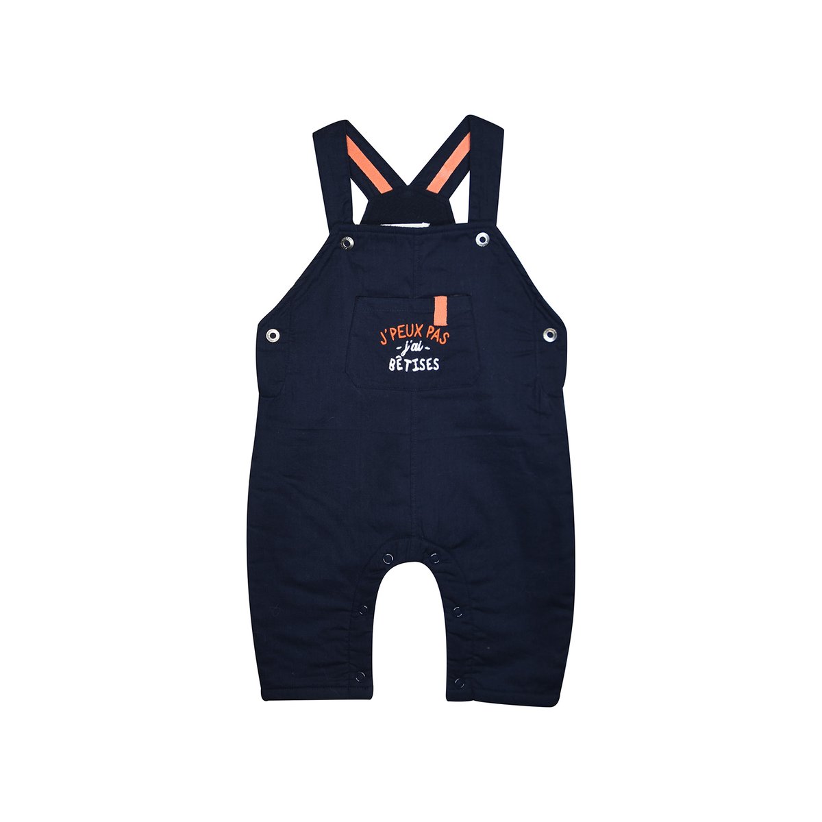 Tshirt salopette madj long bebe bleu, SUCRE D'ORGE