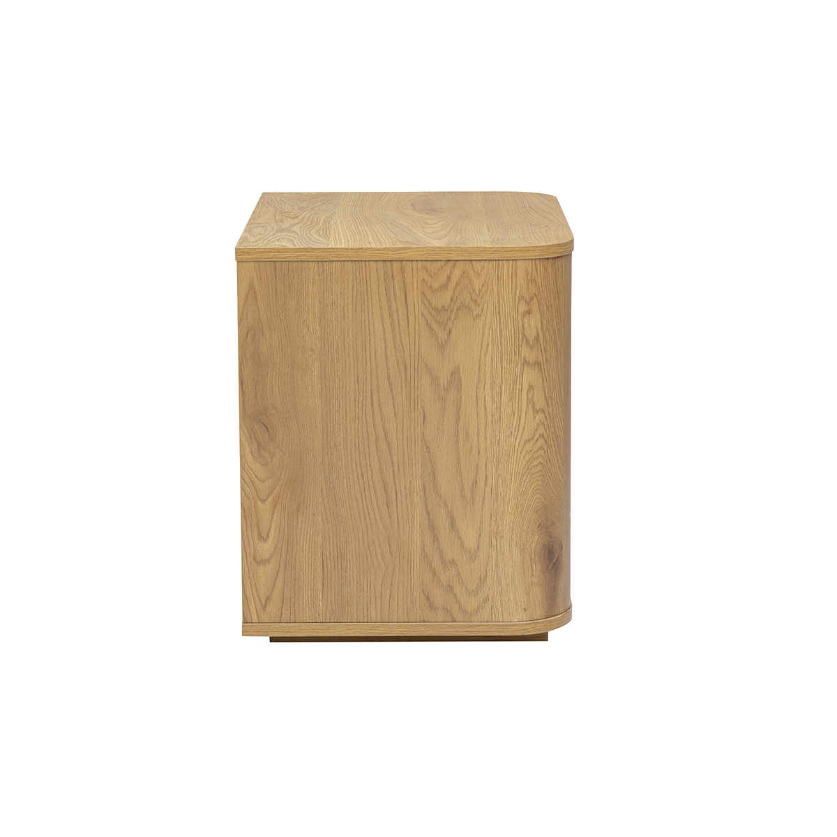 Table de chevet avec rangements 2 tiroirs finition bois clair chêne NEGAN chêne clair, MILIBOO