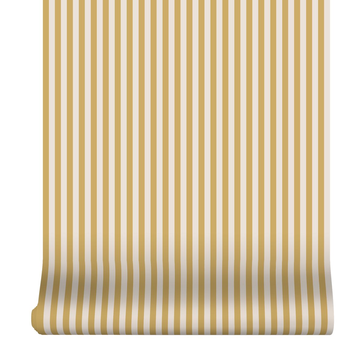 Papier peint petites rayures vintage soleil ocre, blanc cassé, SUPERFRESCO EASY