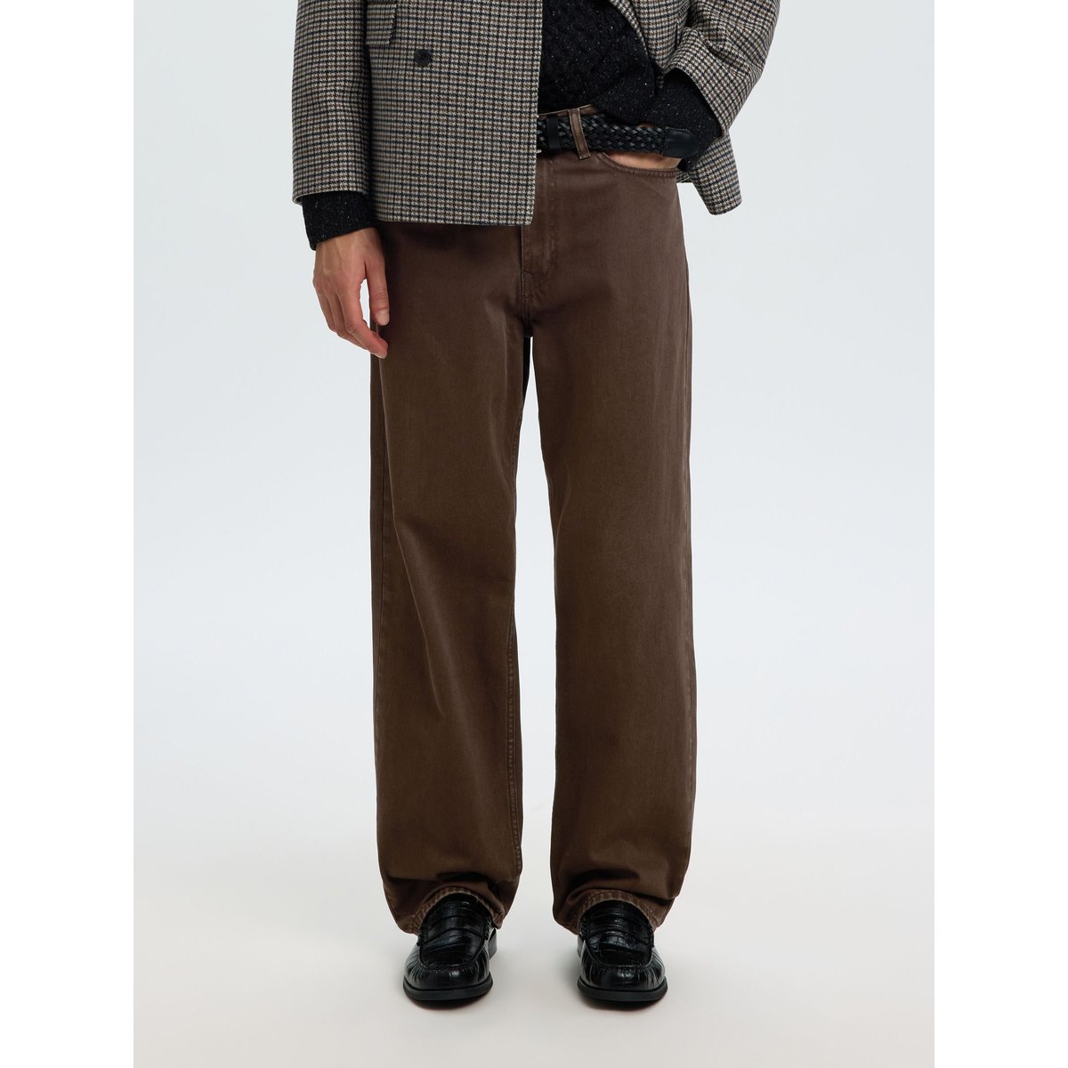 Jean Loose Fit marron - delicioso1, SELECTED