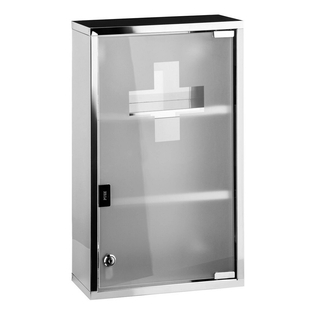 Glass WMedicine Cabinet silver-coloured, SO'HOME