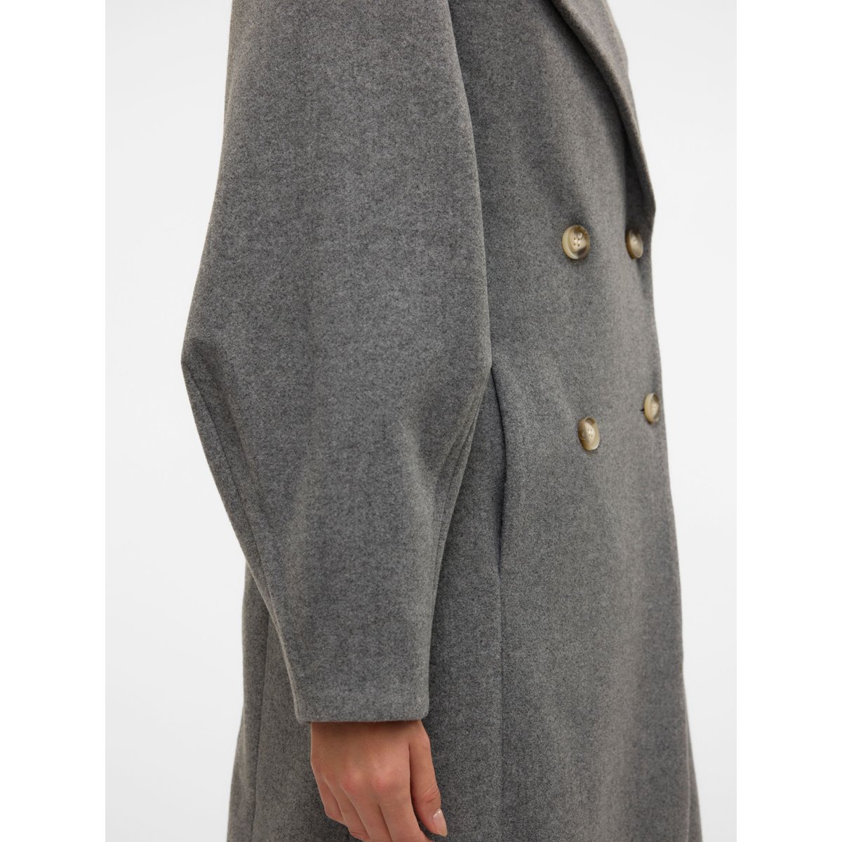 Manteau medium grey melange, VERO MODA