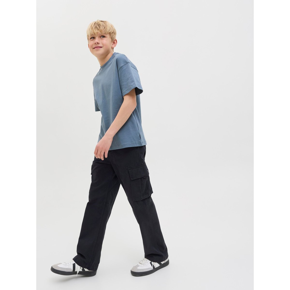 Pantalon À Jambe Large noire - black, JACK & JONES JUNIOR