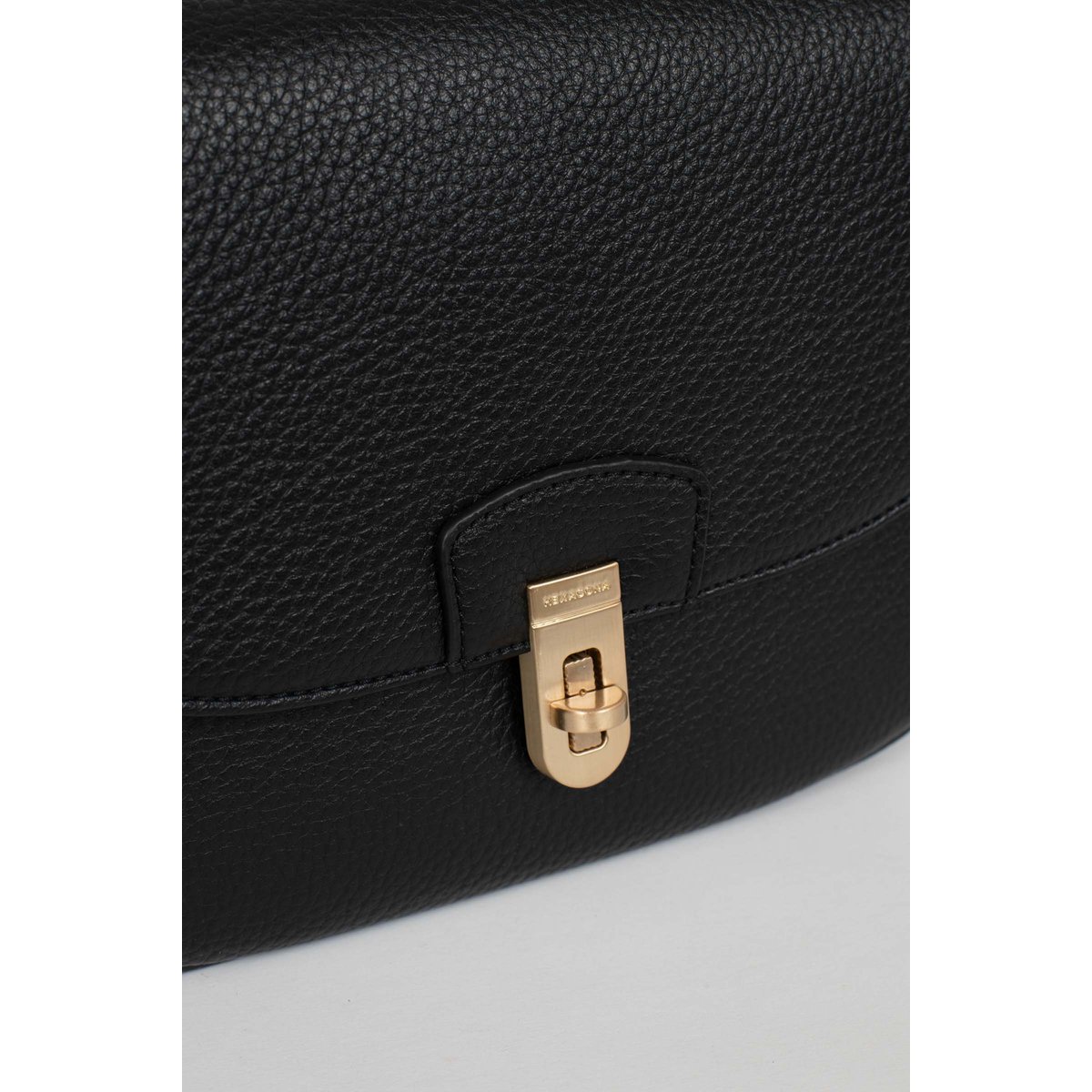 Sac porté épaule 1 anse ZORA noir, HEXAGONA