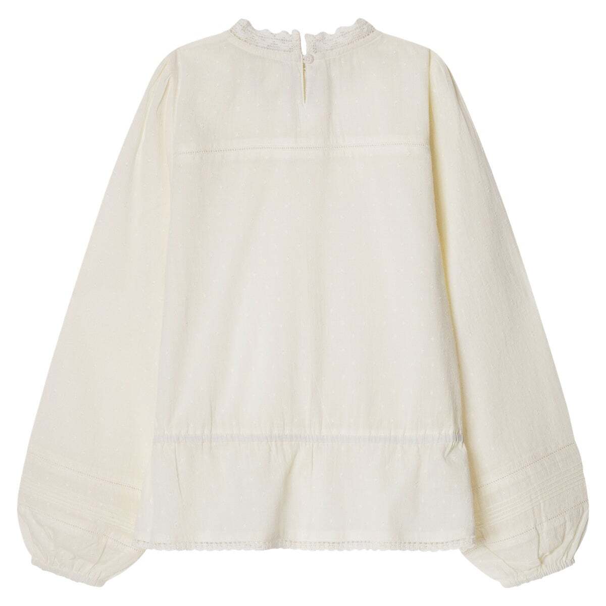 Blouse Avec Détails Brodés blanche mousse, PEPE JEANS