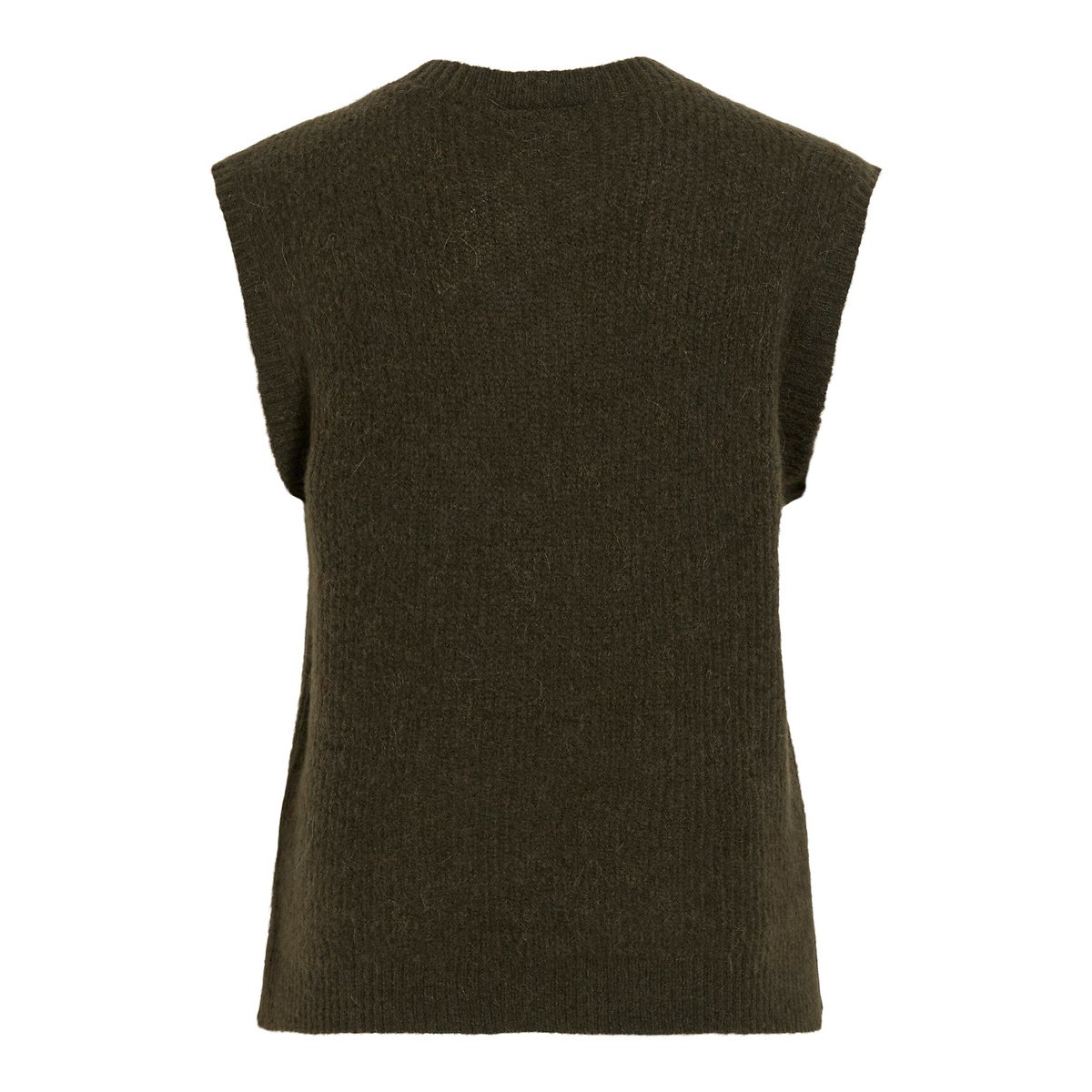 Maglione girocollo senza maniche verde kaki, VILA