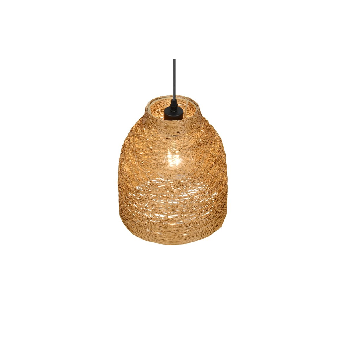 Suspension en papier bohème, D.25 , JOELINE marron, TRIO