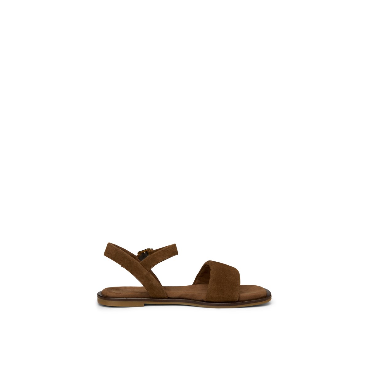 Sandale en cuir velours doux braun, MARC O'POLO