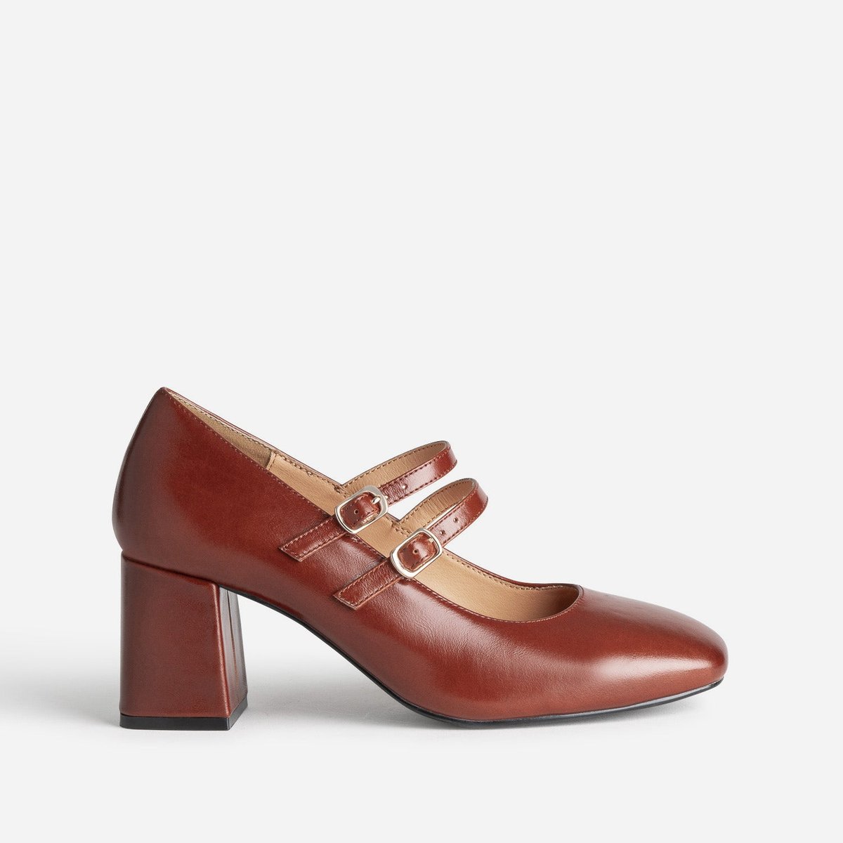 Escarpin en cuir UMANIO marron, ERAM