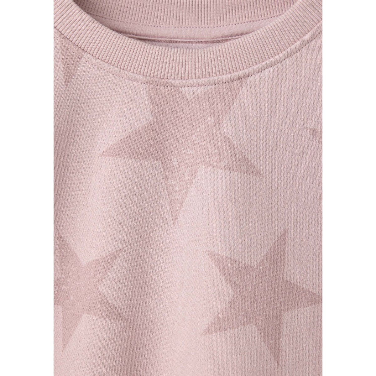 Sweat en coton à motif étoiles rose, MANGO KIDS