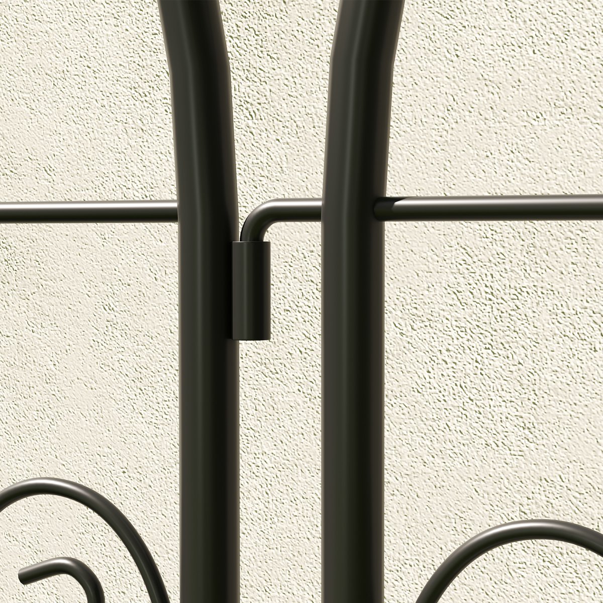 Tonnelle de jardin Métal Noir noir, OUTSUNNY