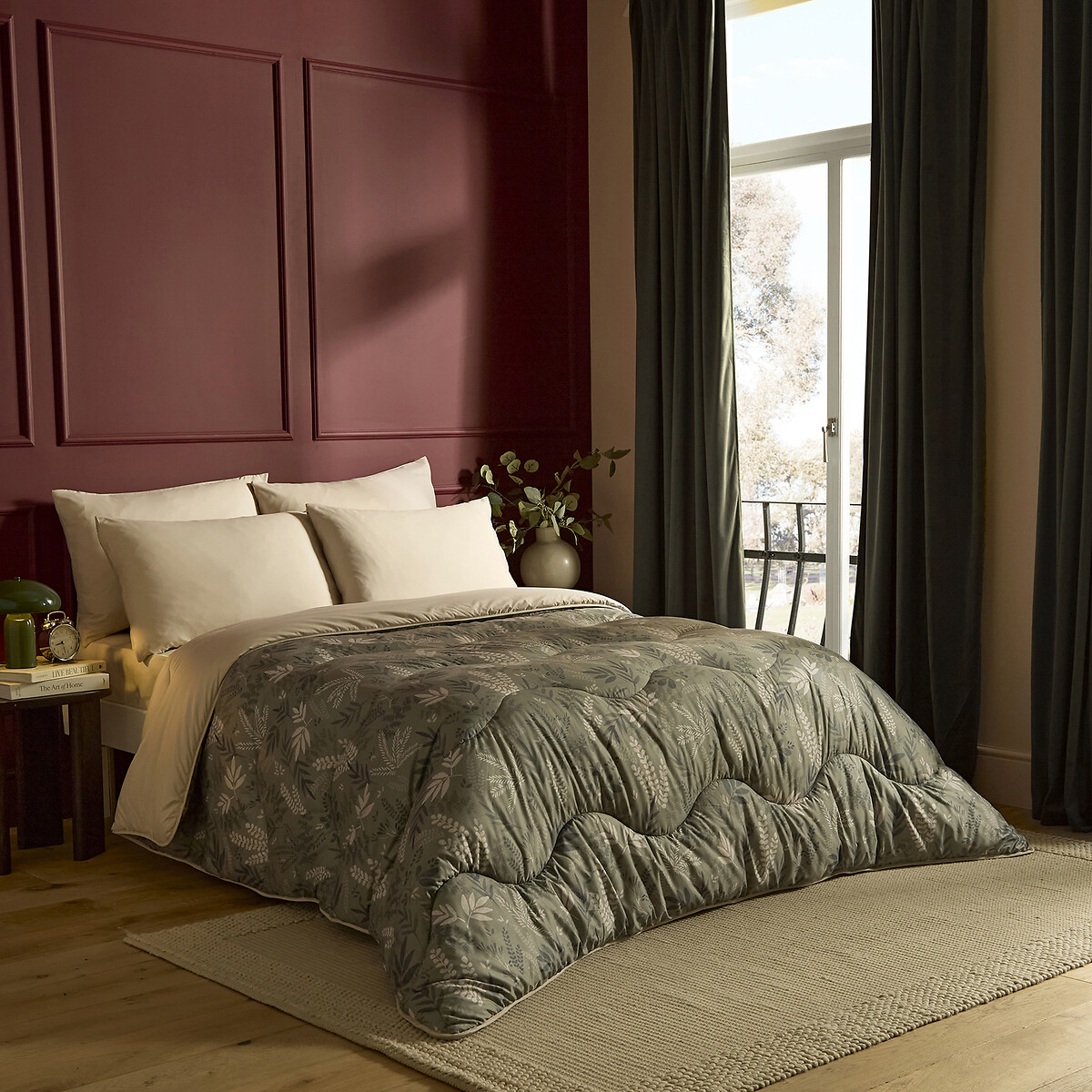 10.5 Tog Coverless Duvet Set Scandi green, NIGHT LARK
