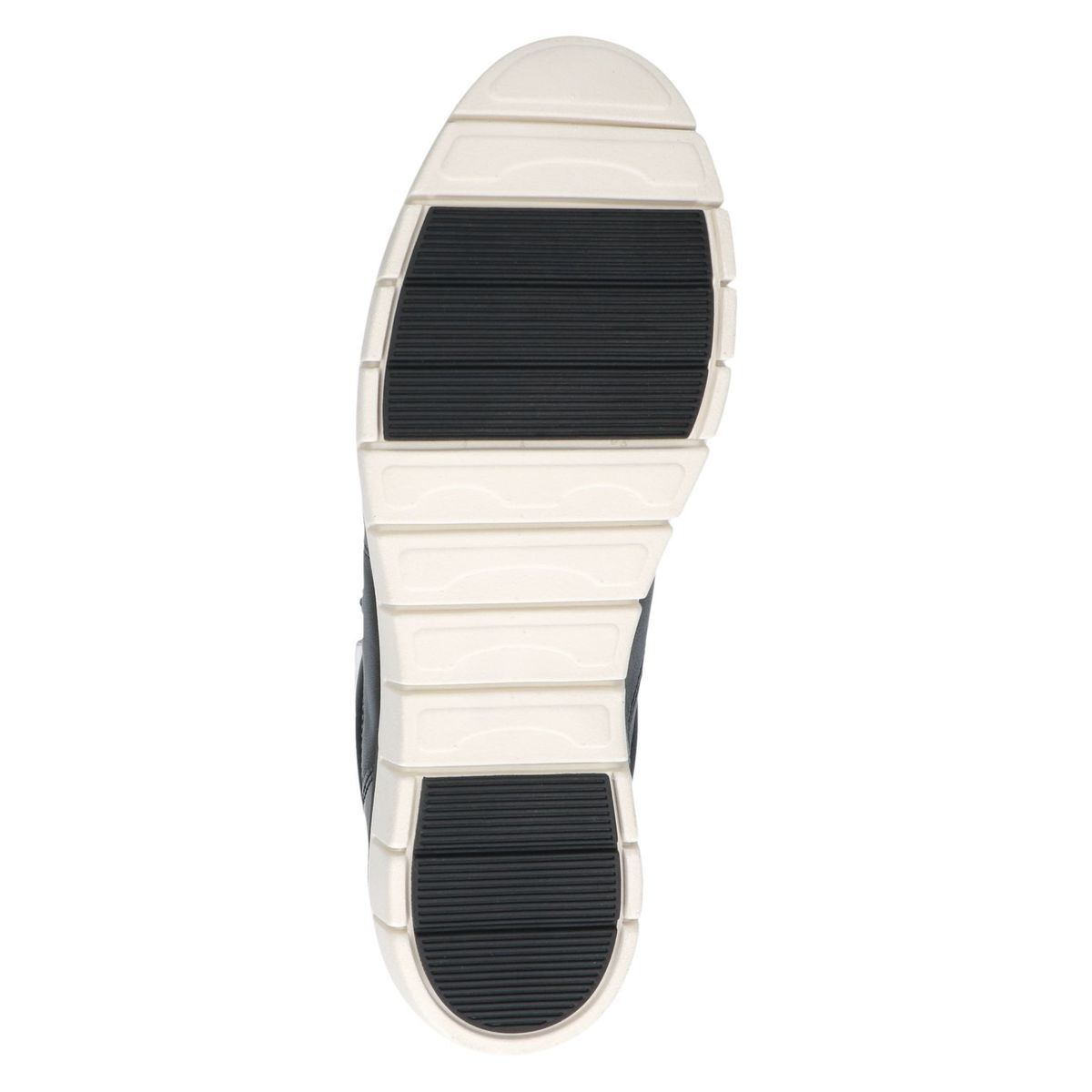Basket en cuir noir zèbre, CAPRICE