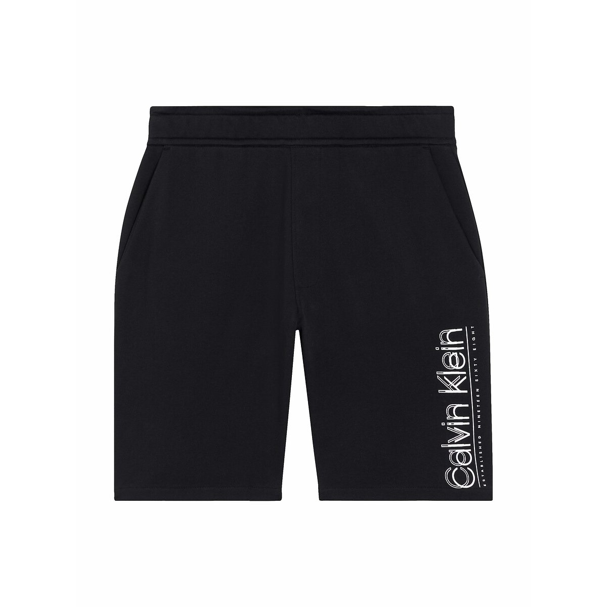 Short en molleton Logo noir, CALVIN KLEIN
