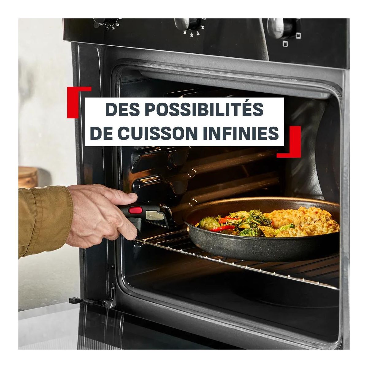 Poêle Ingenio Excellence Ceramic 22cm noir, TEFAL