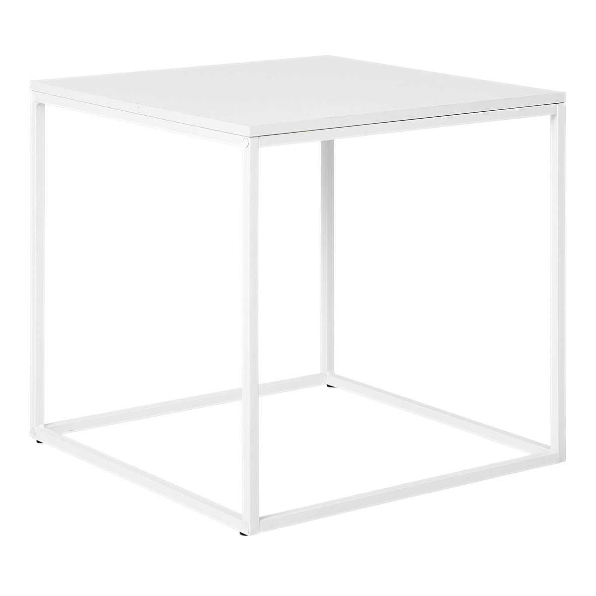 Bout de canapé cube blanc VARDE blanc, PIER IMPORT