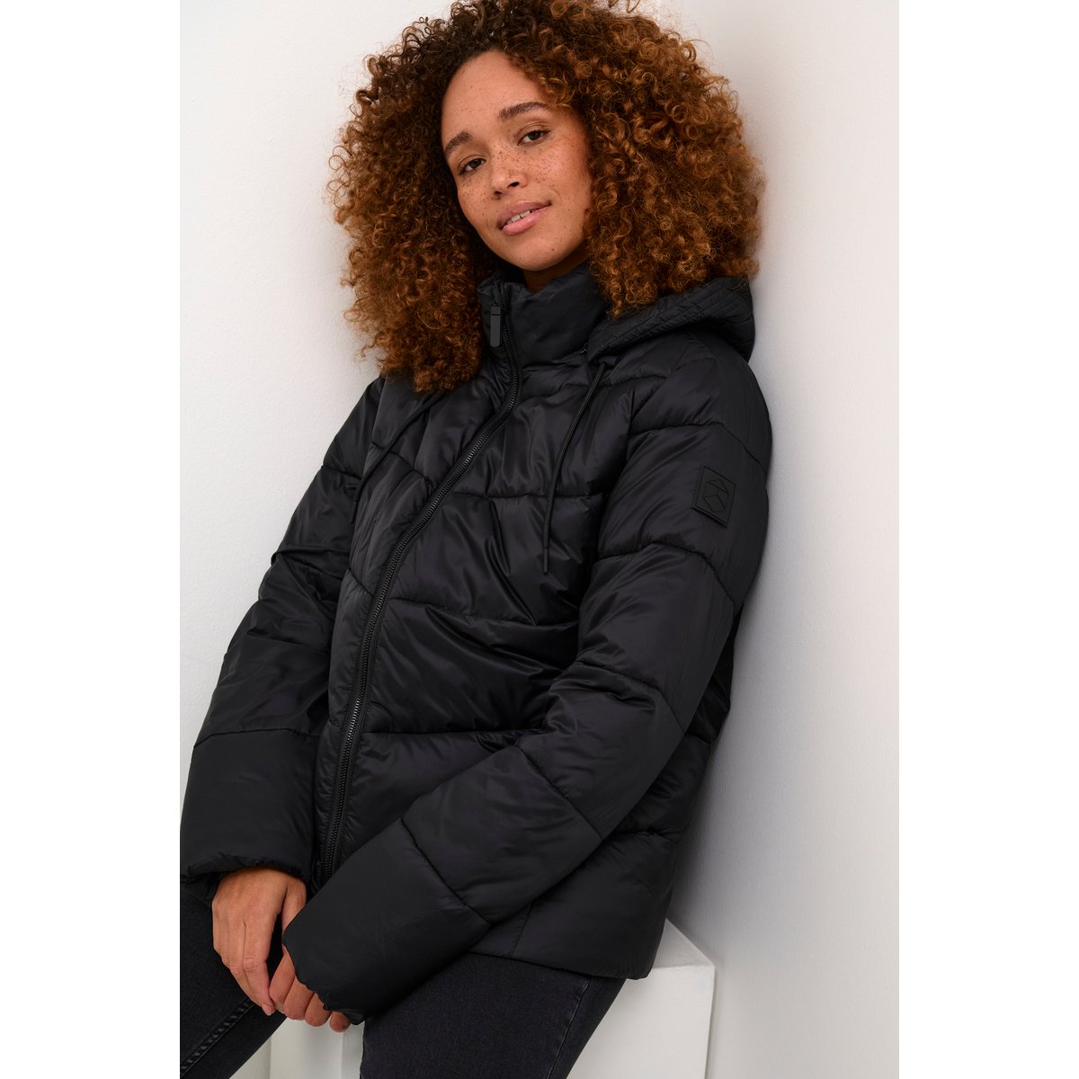 Manteau noir black deep, KAFFE