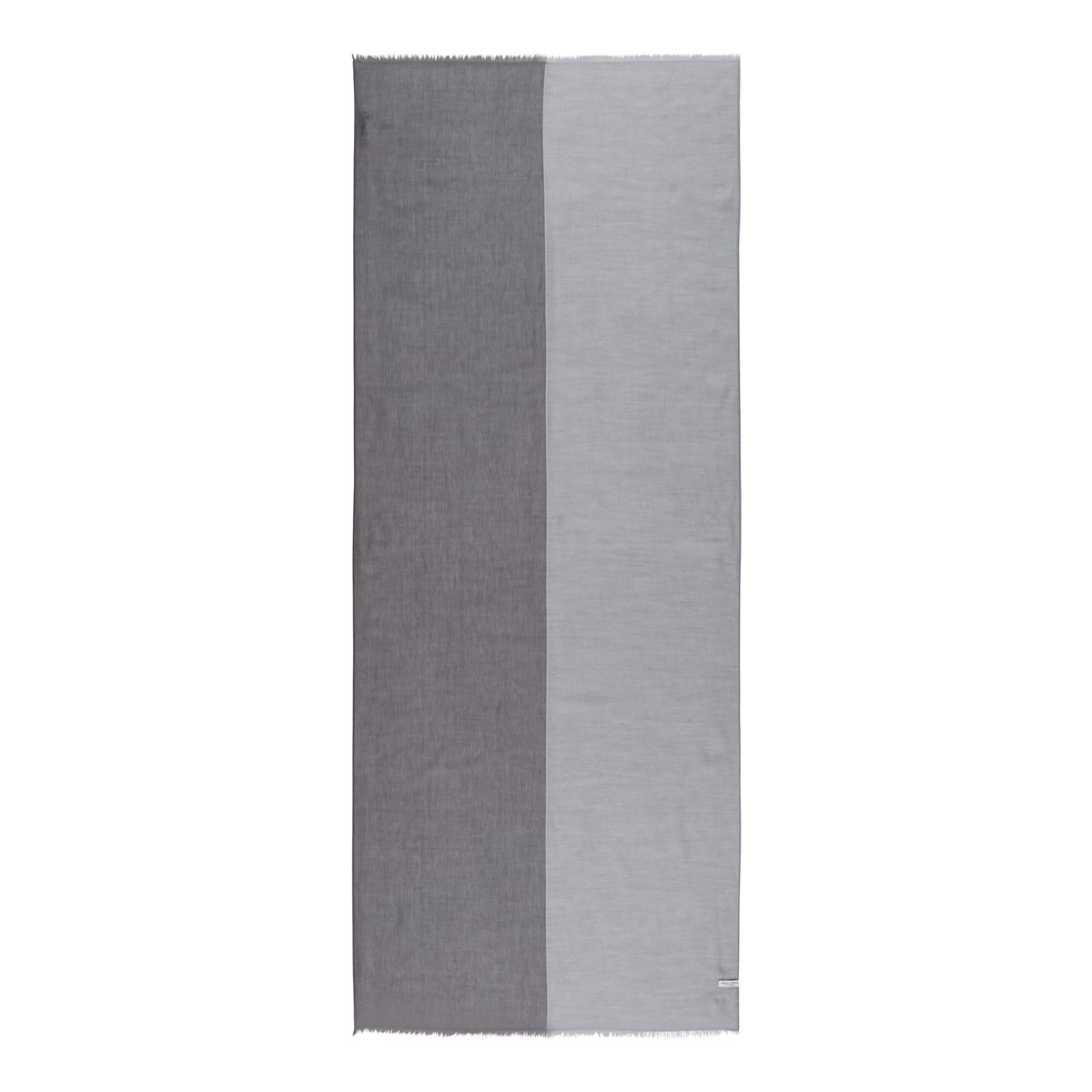 Écharpe double couche en modal et coton mélangés gris, MARC O'POLO