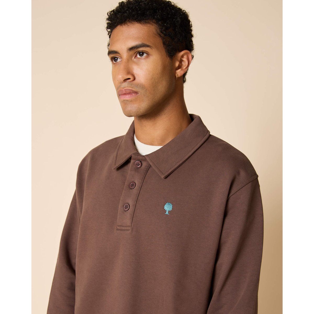 Sweat en molleton chocolat, FAGUO