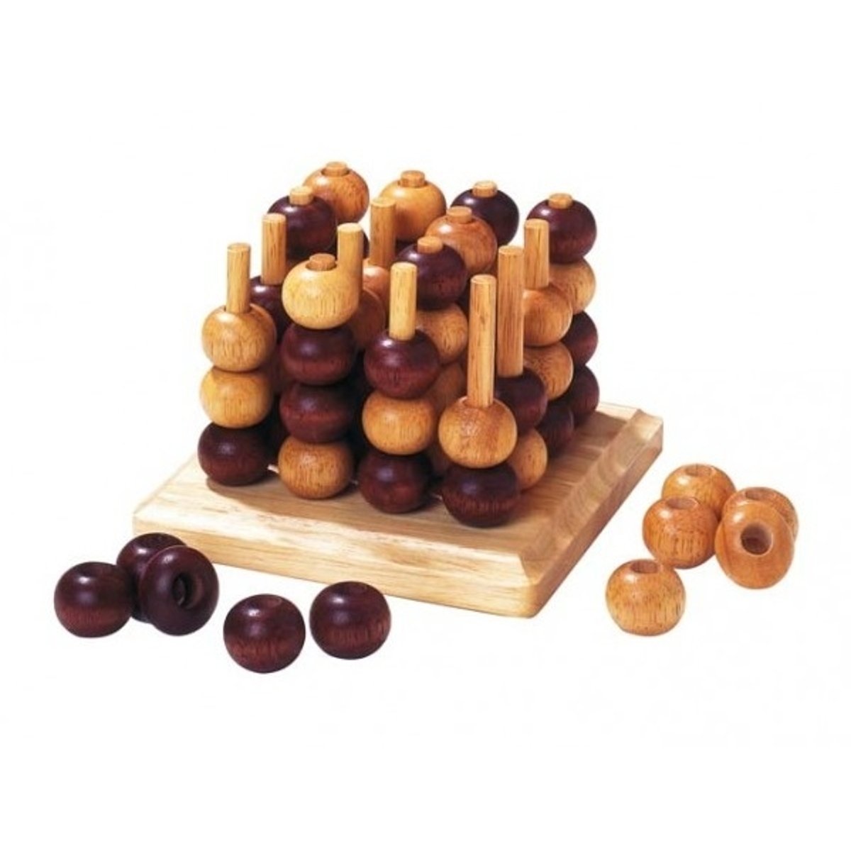 Tic Tac Toe 3D marron, GOKI