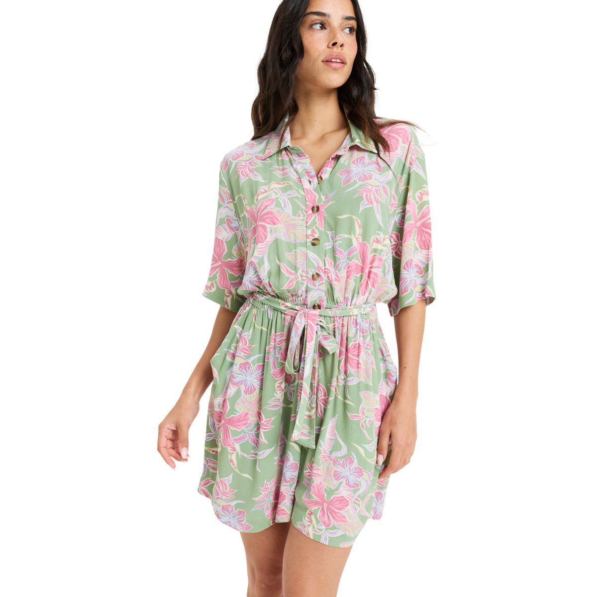 Combishort REAL YESTERDAY. vert basil kartofeel apparel, ROXY