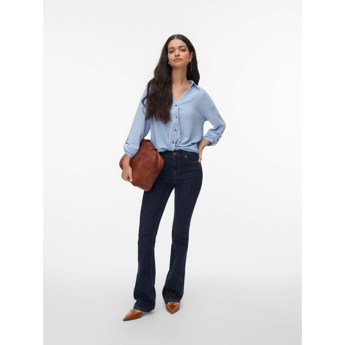 Chemise brunnera blue, VERO MODA
