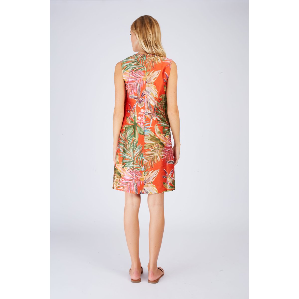 Robe courte imprimée PIPISTRELLE orange, DERHY