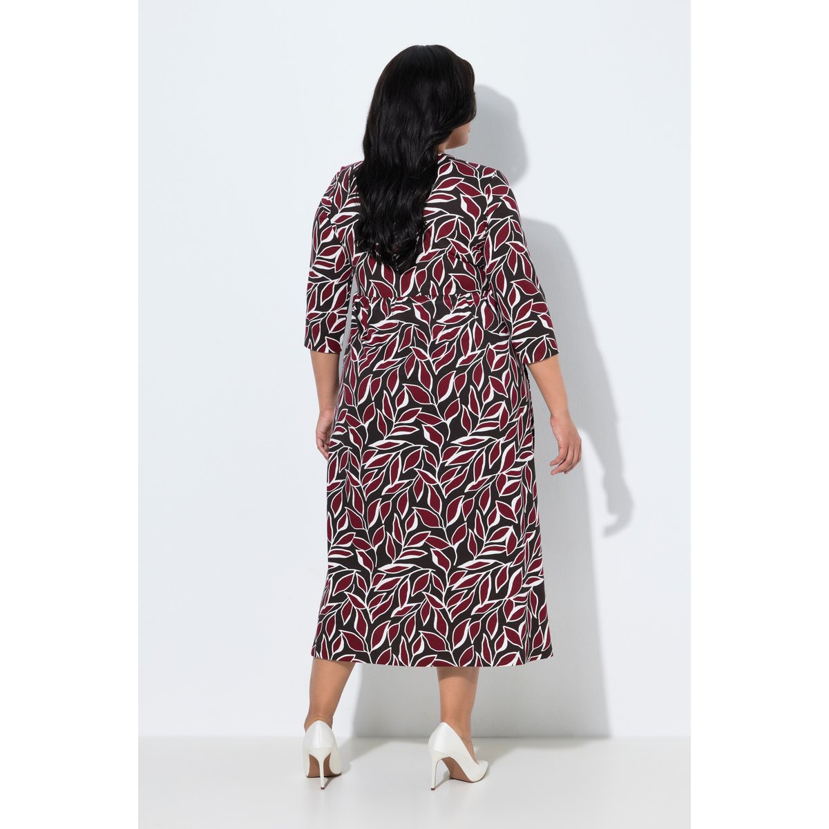 Robe maxi en jersey acajou, ULLA POPKEN