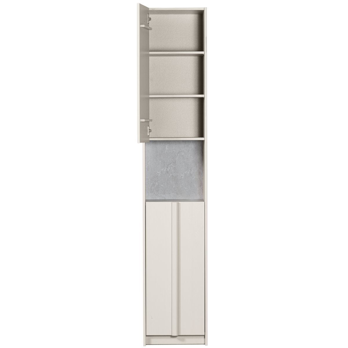 Armoire 1 porte en pin BASU brume, WOOOD