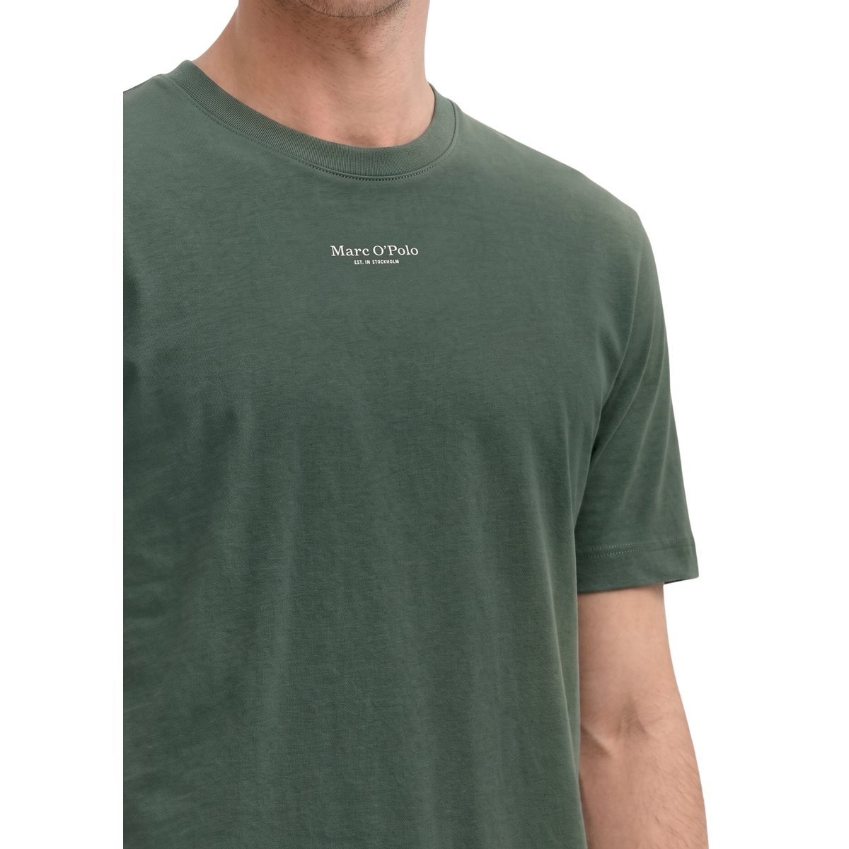 T-shirt regular en pur coton bio gris, MARC O'POLO