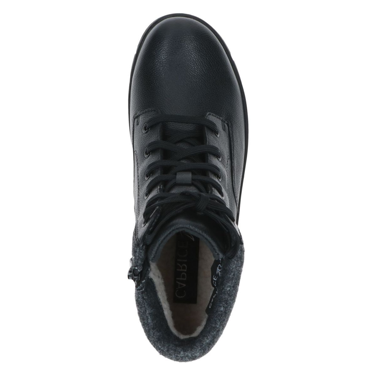 Bottine fourée noir nappa, CAPRICE
