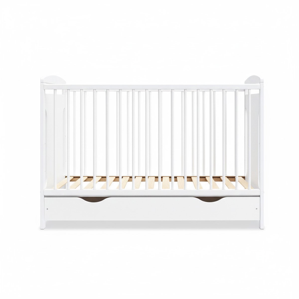Lit bébé évolutif Margot - Design sobre - Grandit avec l'enfant blanc, MINEA