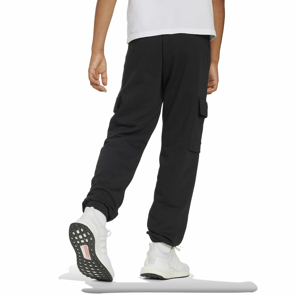 Pantalon de jogging en molleton forme cargo noir, ADIDAS SPORTSWEAR