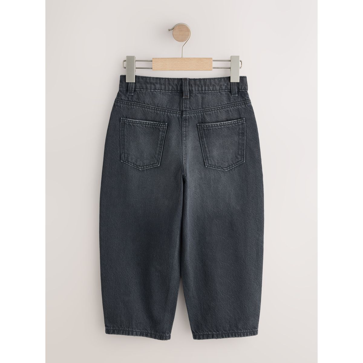 Jean barrel nœud papillon en velours anthracite, NEXT